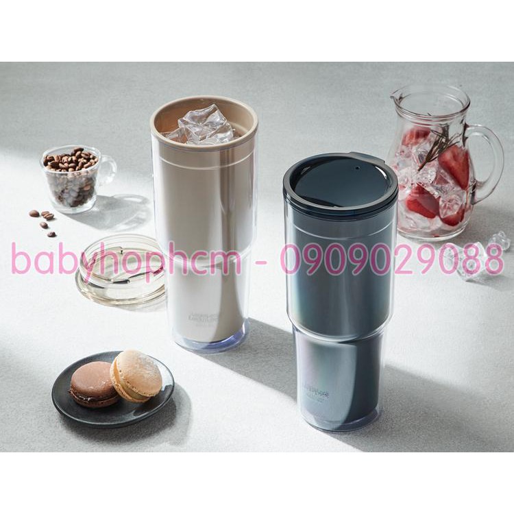 Ly nhựa 2 lớp Lock&amp;Lock Double Wall Cold Cup 900ml HAP502 (2 màu)