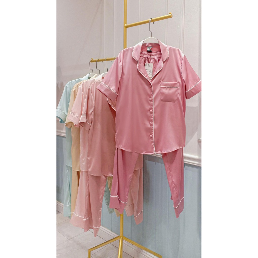 Đồ ngủ mặc nhà Pyjamas Basic Tay Ngắn Quần Dài - Midnight Sleepwear