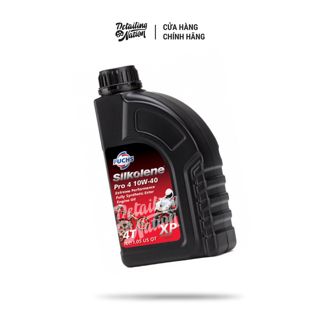Nhớt Fuchs Silkolene Pro 4 10W40 Nhớt Xe Côn Tay Nhớt Xe Số Hàng Chính Hãng UK 100%
