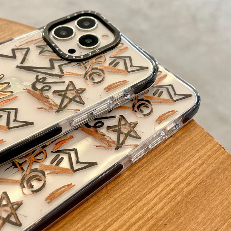 Ốp điện thoại TPU dẻo họa tiết hoạt hình Basquiat thích hợp cho iPhone 7 8 Plus X XS XR 11 12 13 Pro Max SE 2020