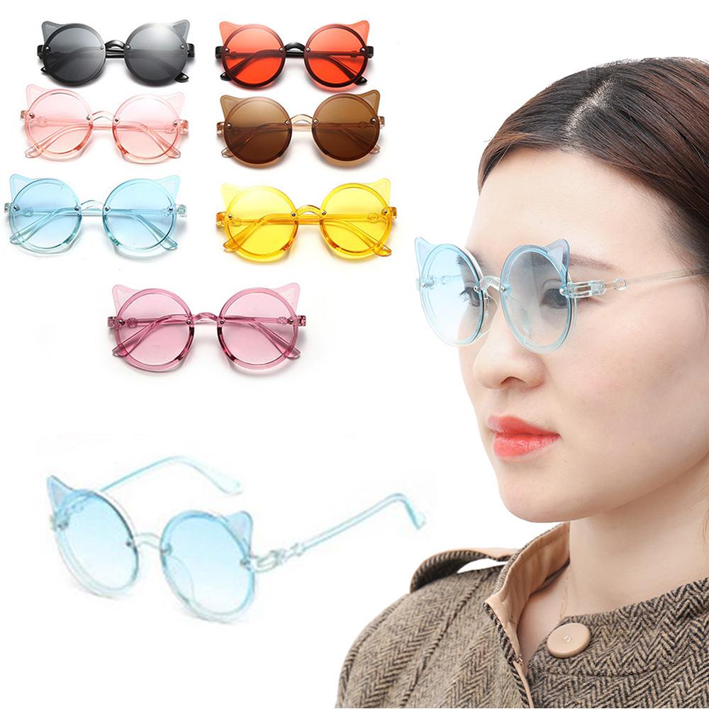 Kính Mát Tròn Cổ Điển Hình Hoạt Hình Dành Cho Bé Trai Bé Gái