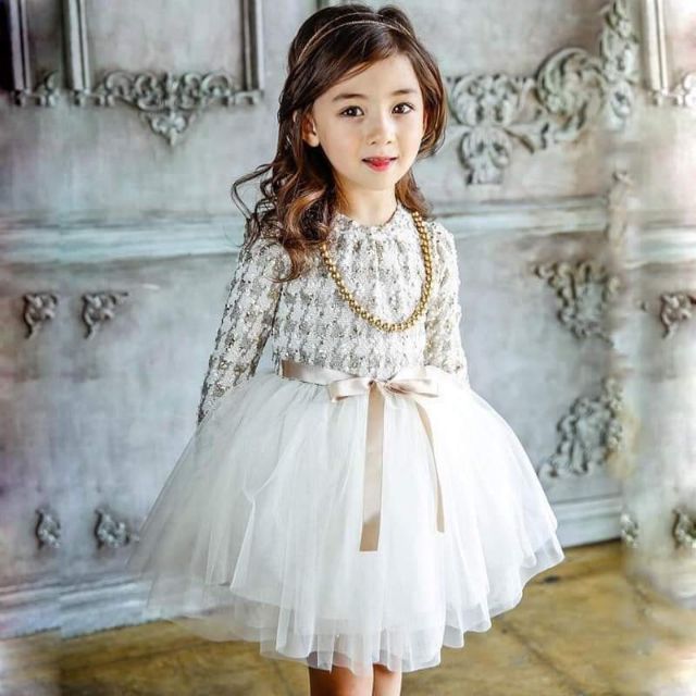 Váy dạ bé gái