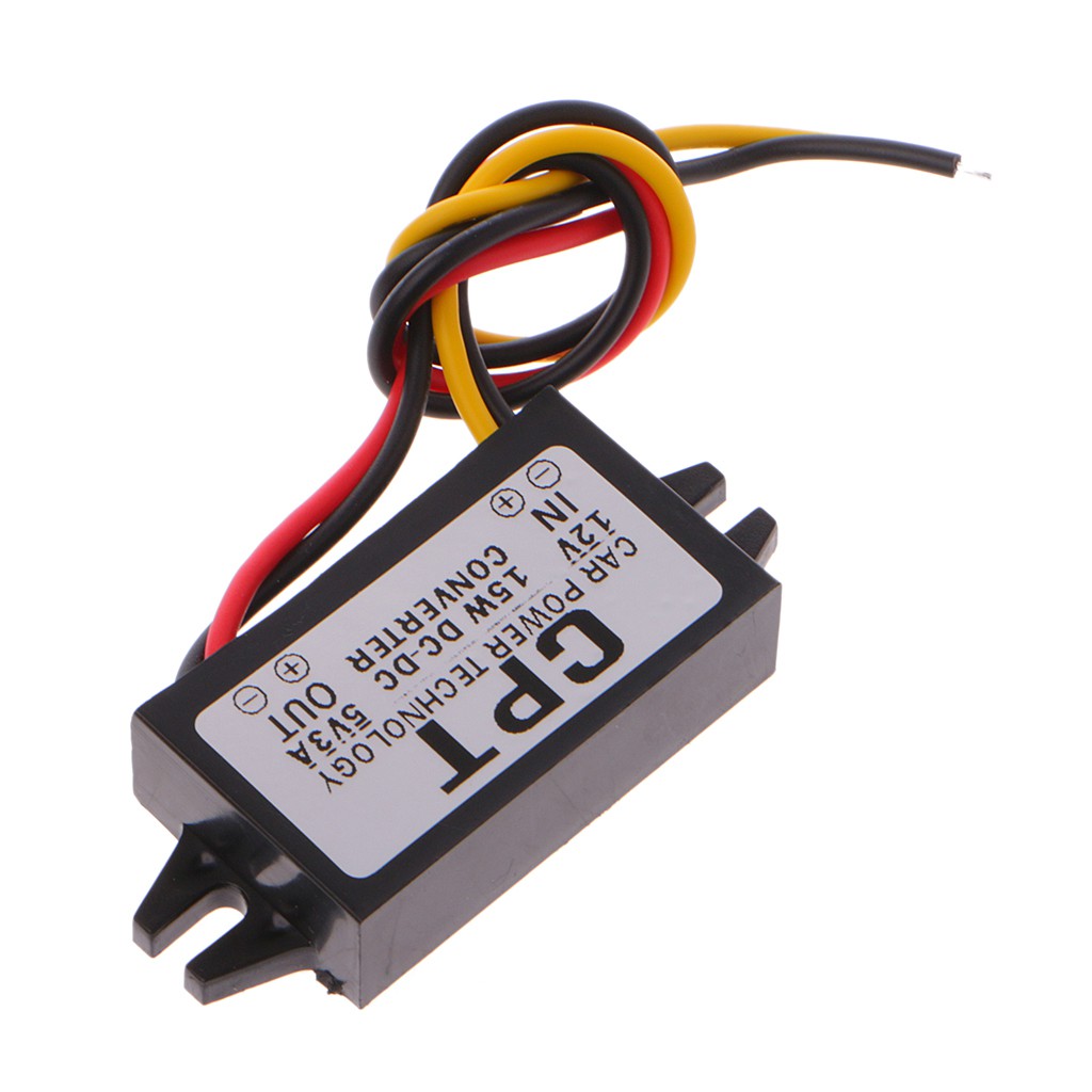 Mô-đun cấp nguồn chuyển đổi DC / DC &amp; 12V sang 5V màn hình LED cho xe hơi