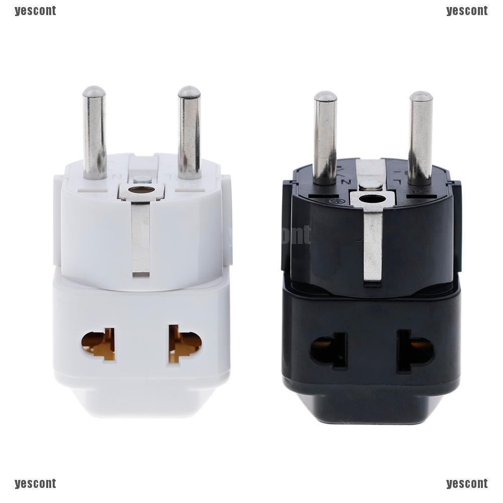 Phích Cắm Chuyển Đổi Từ 1 Sang 2 Cổng 5mm UK / US / EU / AU 2 / 3 pin