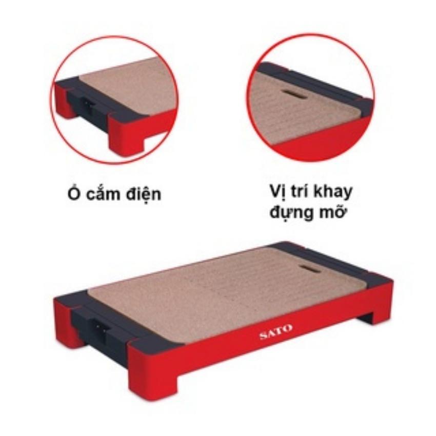 Bếp nướng, bếp nướng điện không khói Goldsun GEG3740/ GEG3701, Khay nhôm đúc dày 1.5mm phủ chống dính, bảo hành 12 tháng