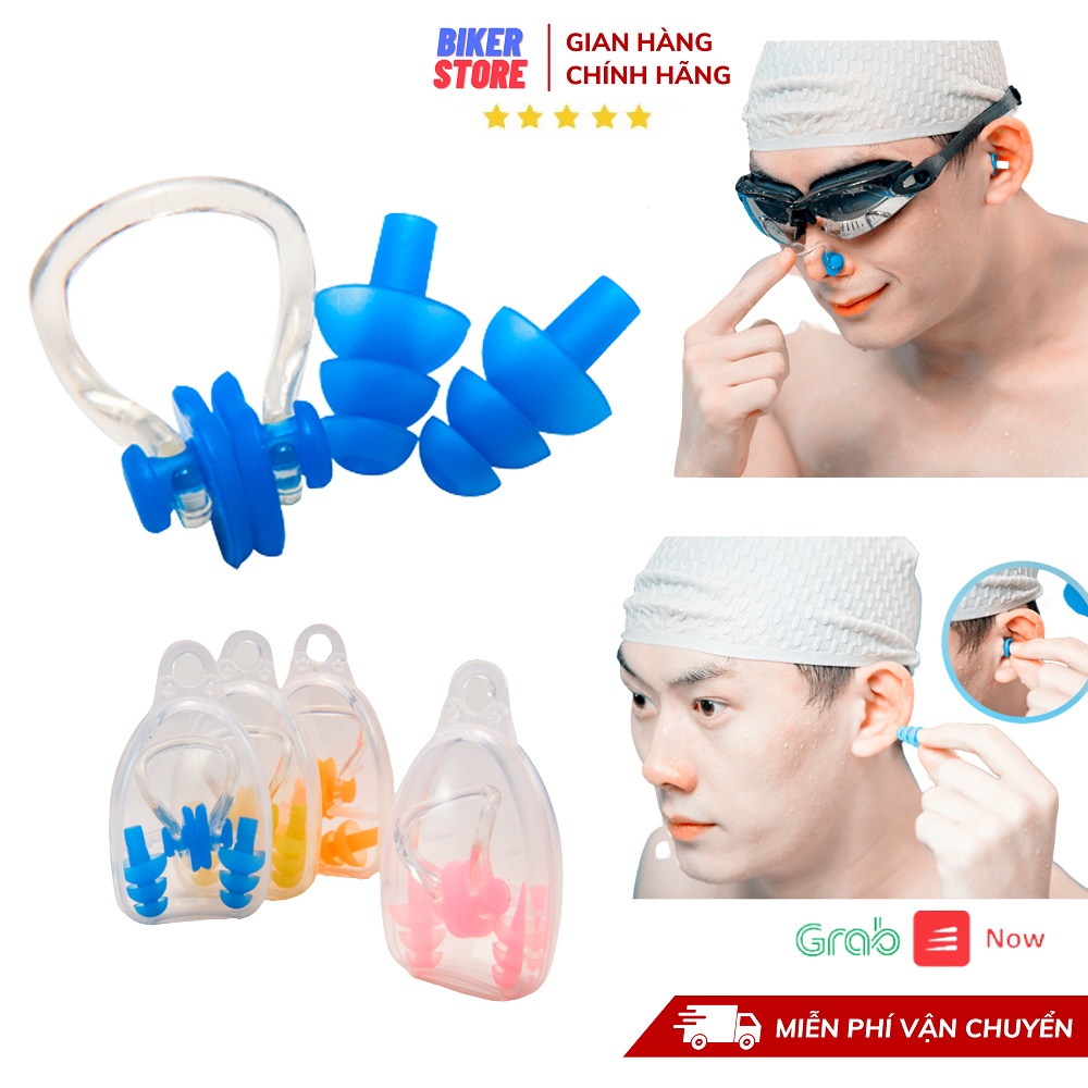 Bộ Bịt Tai, Kẹp Mũi Đi Bơi Tiện Dụng