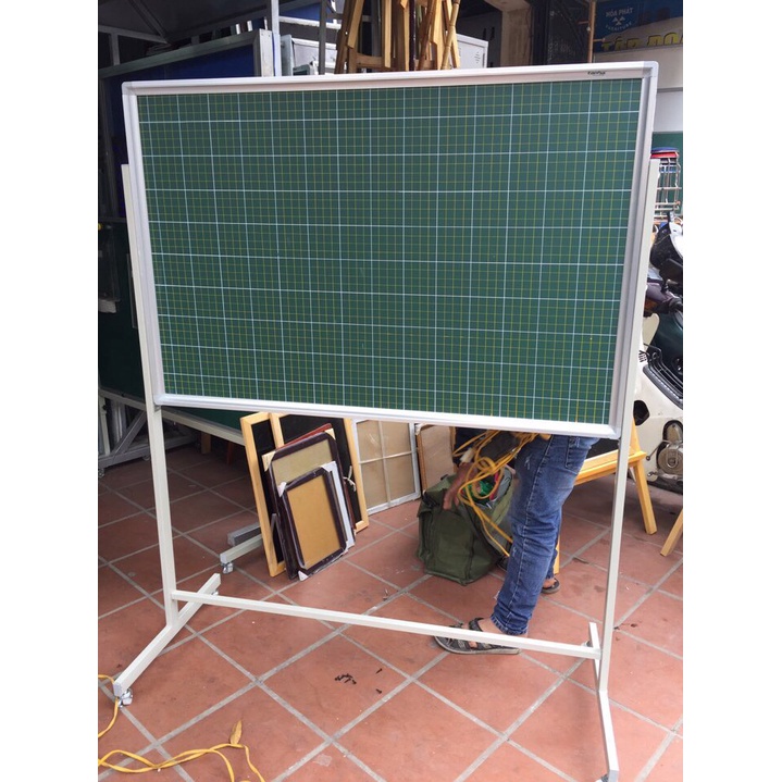 Bảng xanh/trắng  di động 80x120cm