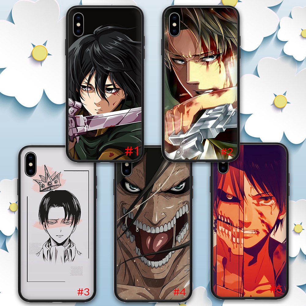 Ốp Điện Thoại Mềm Hình Levi Ackerman Cho iPhone 11 11Pro 6 6s 7 8 Plus X XR XS Max
