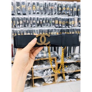 Đai váy, nịt đầm, dây lưng mặt đính kim loại và dây xích. Hàng đẹp