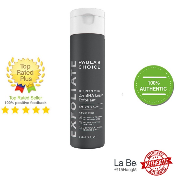 [Mã giảm giá mỹ phẩm chính hãng] [Chính Hãng] Dung Dịch Loại Bỏ Tế Bào Chết - Paula's Choice Skin Perfecting 2% BHA Liqu