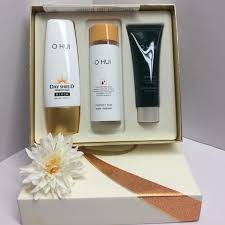 Bộ kem chống nắng OHUI Day Shield Perfect Sun Black SPF50+/PA+++ Special Set 3sp - Chống Nắng Phục Hồi Lão Hóa