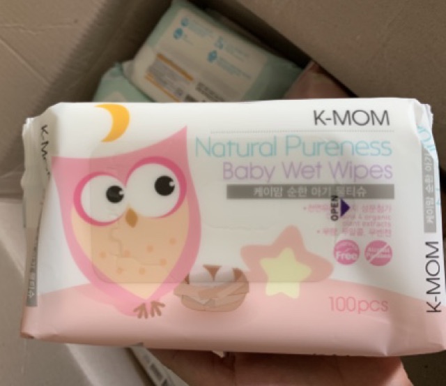 KHĂN GIẤY ƯỚT CAO CẤP K-MOM HÀN QUỐC (100c)