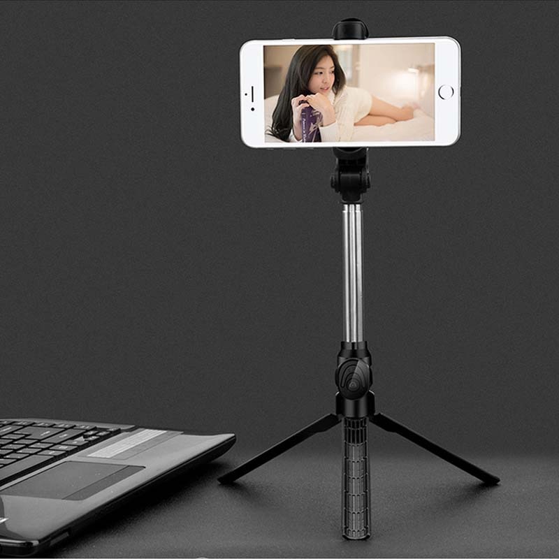 3 trong 1 Bluetooth Selfie Stick có thể gập lại cầm tay Monepad Shutter Remote Self Timer