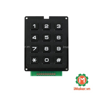 Bàn phím ma trận nhựa cứng 3x4 keypad