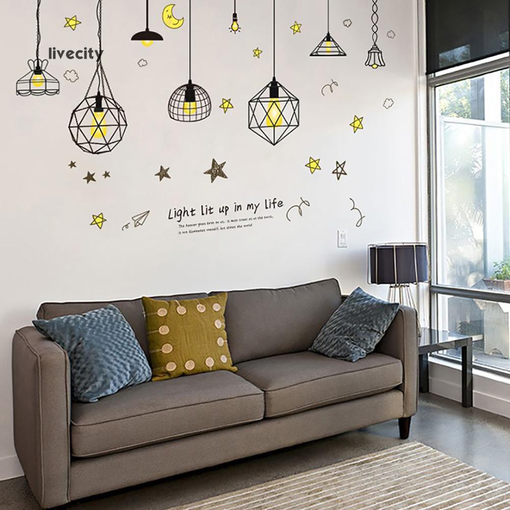 Sticker dán tường họa tiết hình ngôi sao và mặt trăng dùng trang trí phòng cho trẻ nhỏ | BigBuy360 - bigbuy360.vn