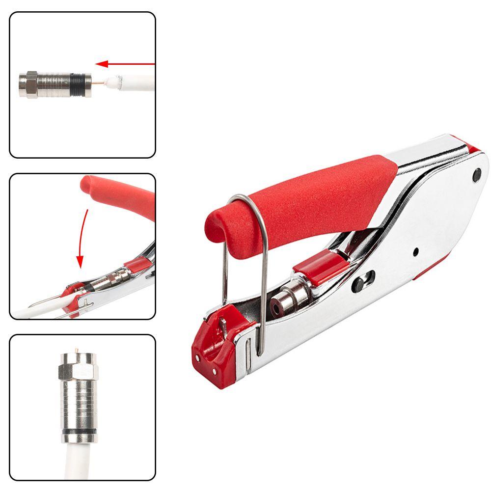 KUNHEV Kìm Tuốt Dây Cáp Đồng Trục F RG6 RG59 Chuyên Dụng Cho RG6 RG59