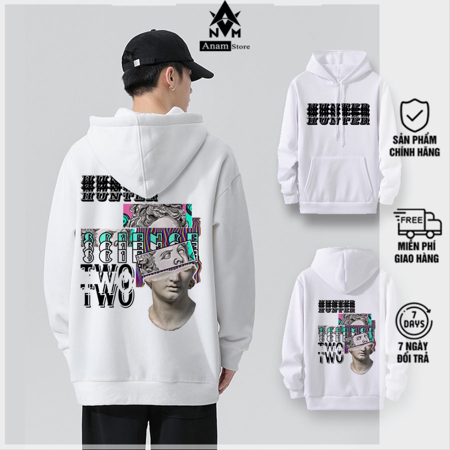 Áo Hoodie Nam Nữ HUNTER Form Rộng Unisex Vải Xịn