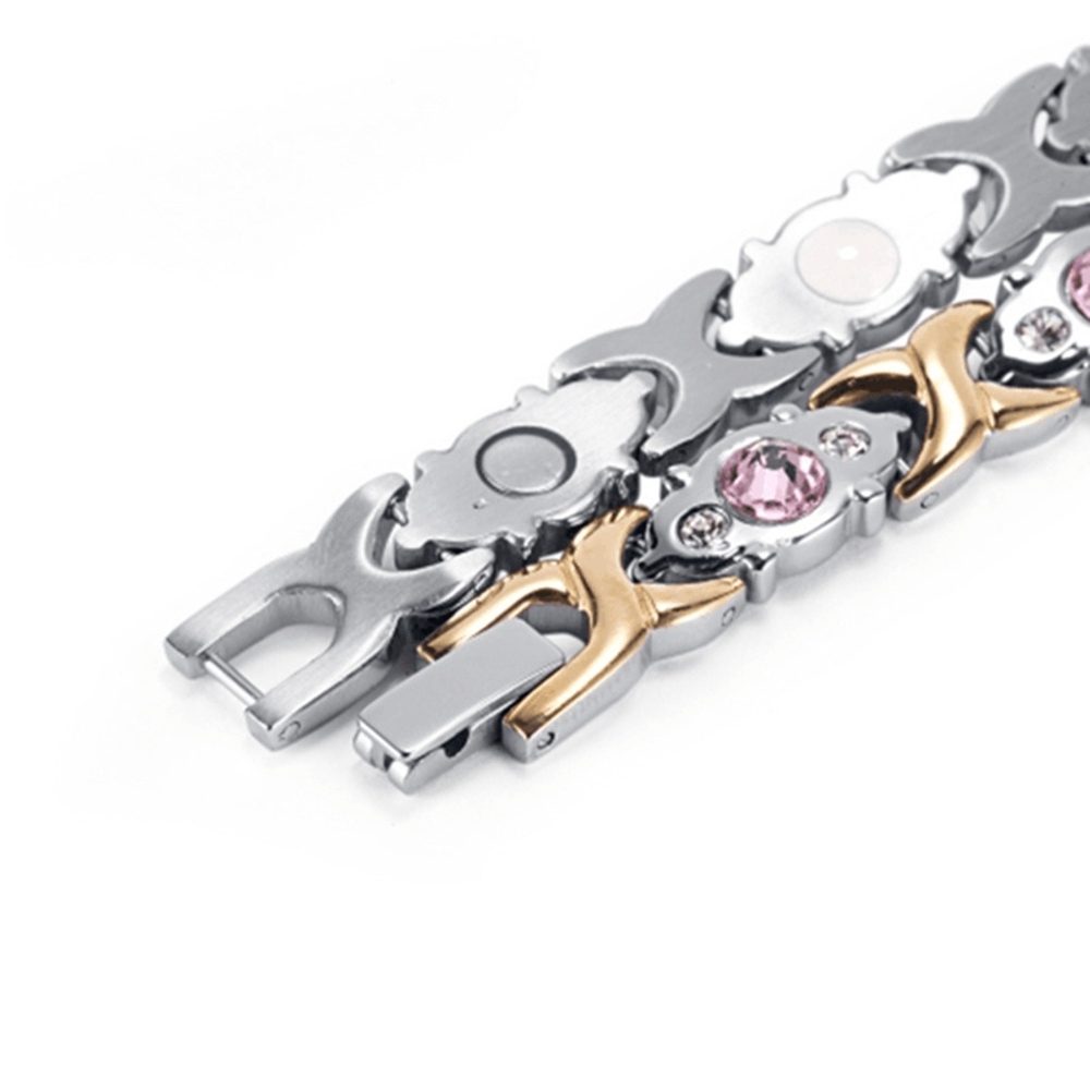 Crystal Gem Women Health Bracelet Energy Magnetic Fashion Jewelry Female Bracelet Girl Gift