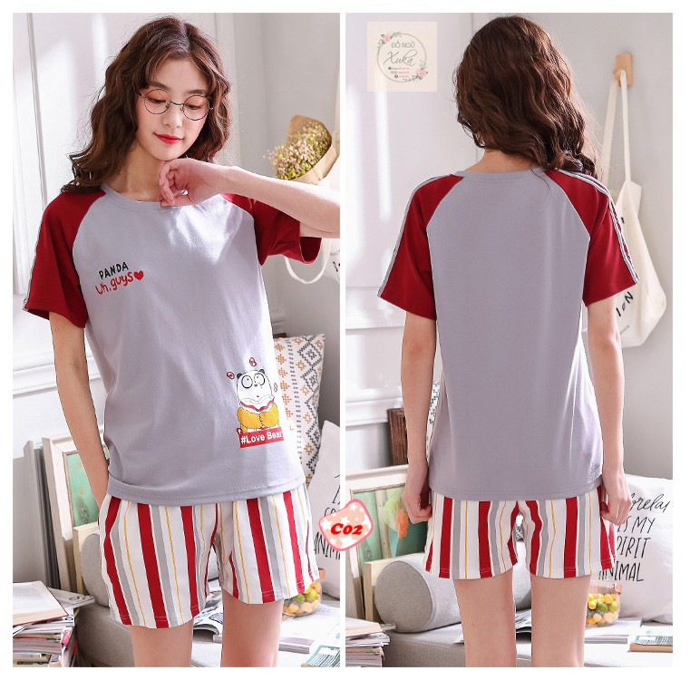 Bộ Ngủ Cộc Cotton Cao Cấp C1 | BigBuy360 - bigbuy360.vn