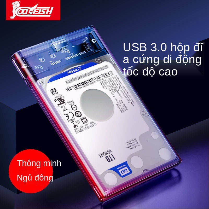 Hộp đĩa cứng di động 2.5 inch SATA ngoài USB3.0 Máy tính xách tay Cơ khí SSD Trạng thái rắn Thay đổi hộp di động