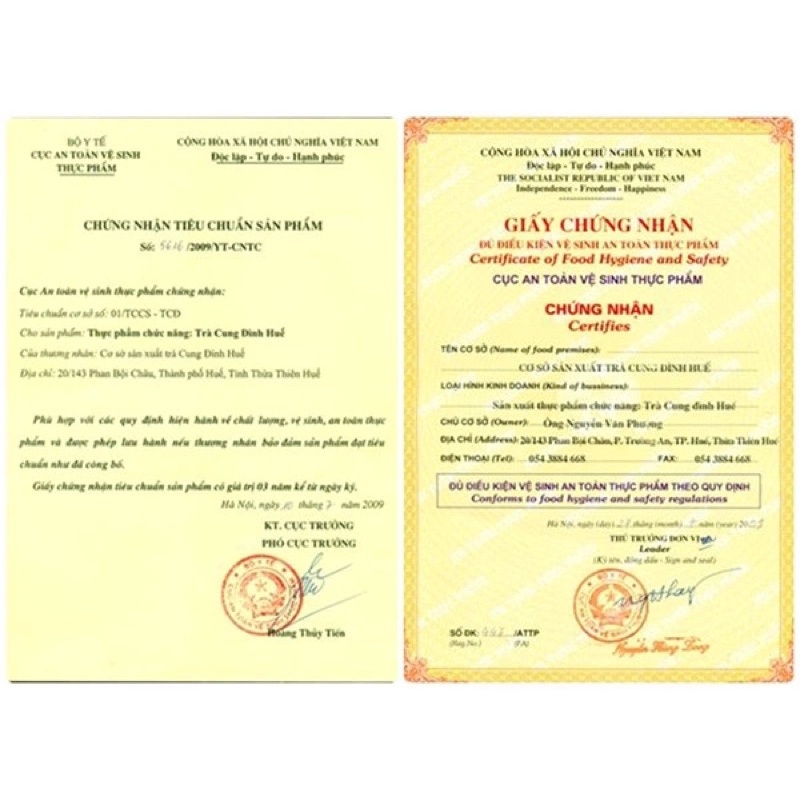 Trà Cung Đình Huế Hoàng Đế G9 gói 500g - thơm ngon bổ dưỡng - Đặc sản Huế - Gói màu đỏ