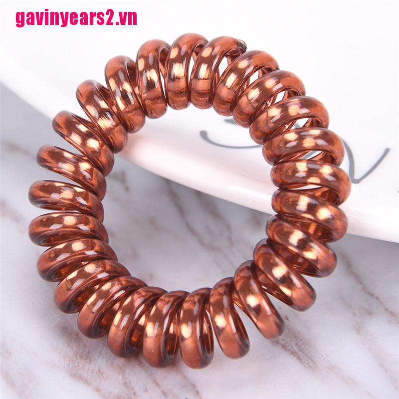 Set 1/ 5 dây buộc tóc kiểu lò xo co giãn tốt tiện lợi