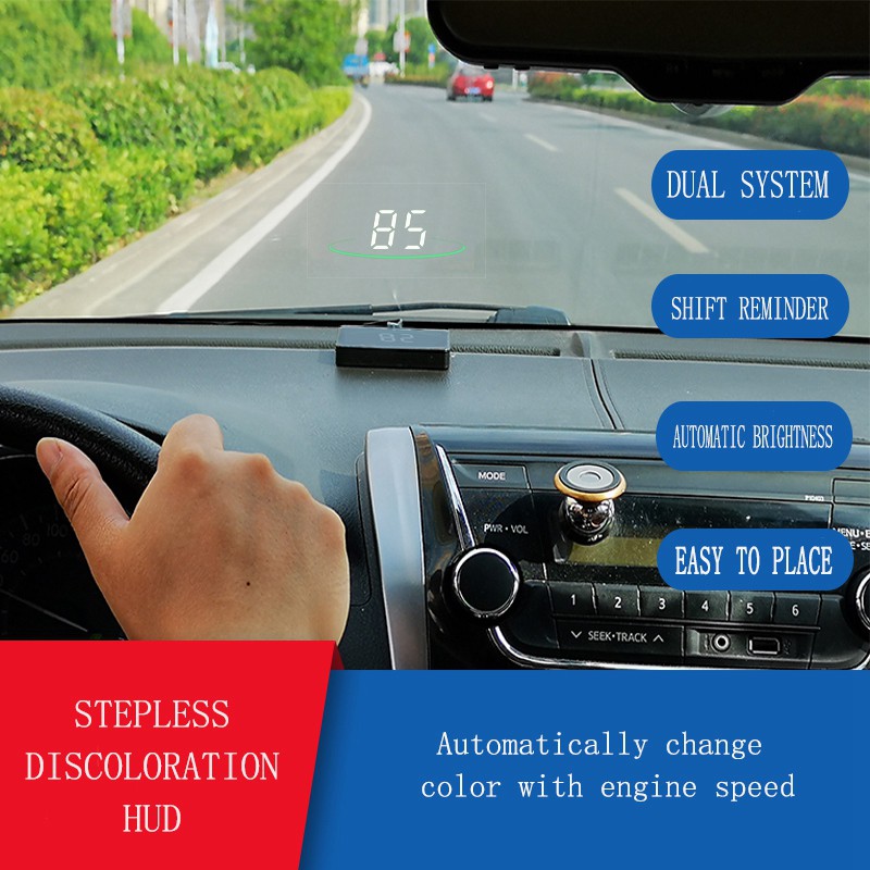 Màn Hình Hiển Thị Hud Obd, Speed Mph km / H,Ngine Rpm,Miltage, L2