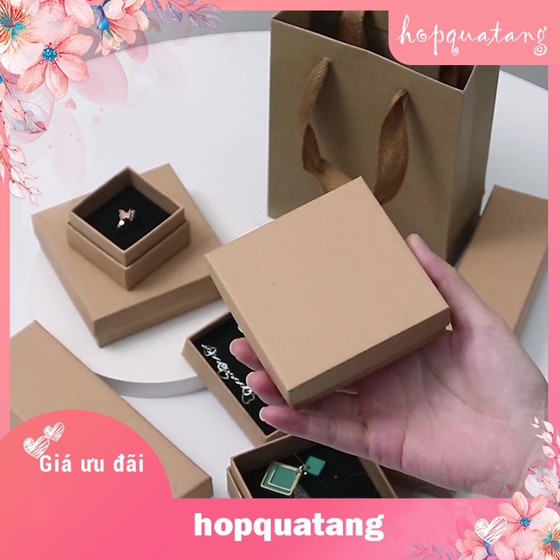 Hộp Đựng Trang Sức Hộp Quà Tặng Màu Kraft