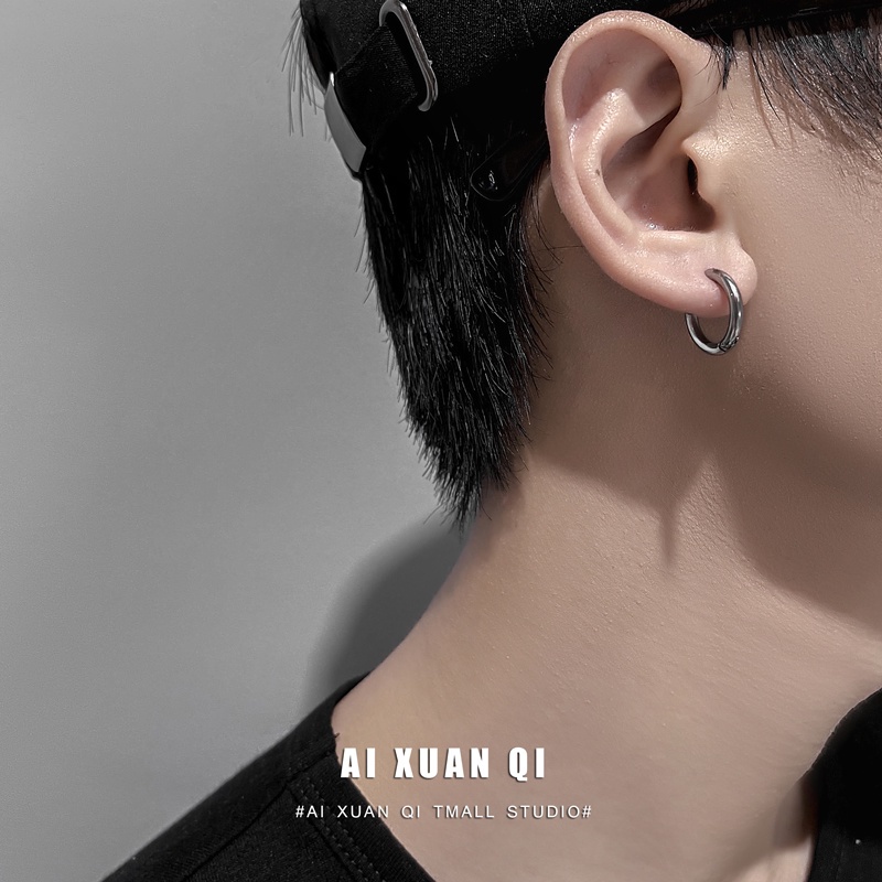 Khuyên Tai Dạng Vòng Không Xỏ Khuyên 19B245 Phong Cách Hip Hop Thời Trang