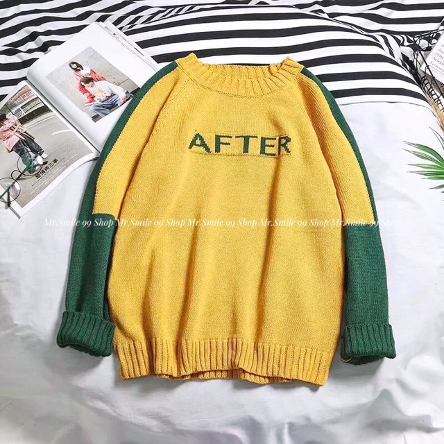 ÁO LEN DÀY PHỐI MÀU AFTER, HÀNG NHẬP QUẢNG CHÂU