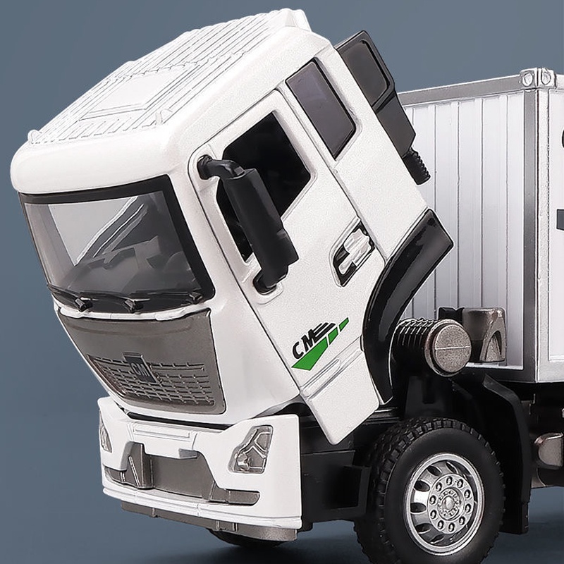 Mô Hình Xe Container Bằng Hợp Kim Tỉ Lệ 1: 32 Có Đèn Và Nhạc Dành Cho Bé Trai