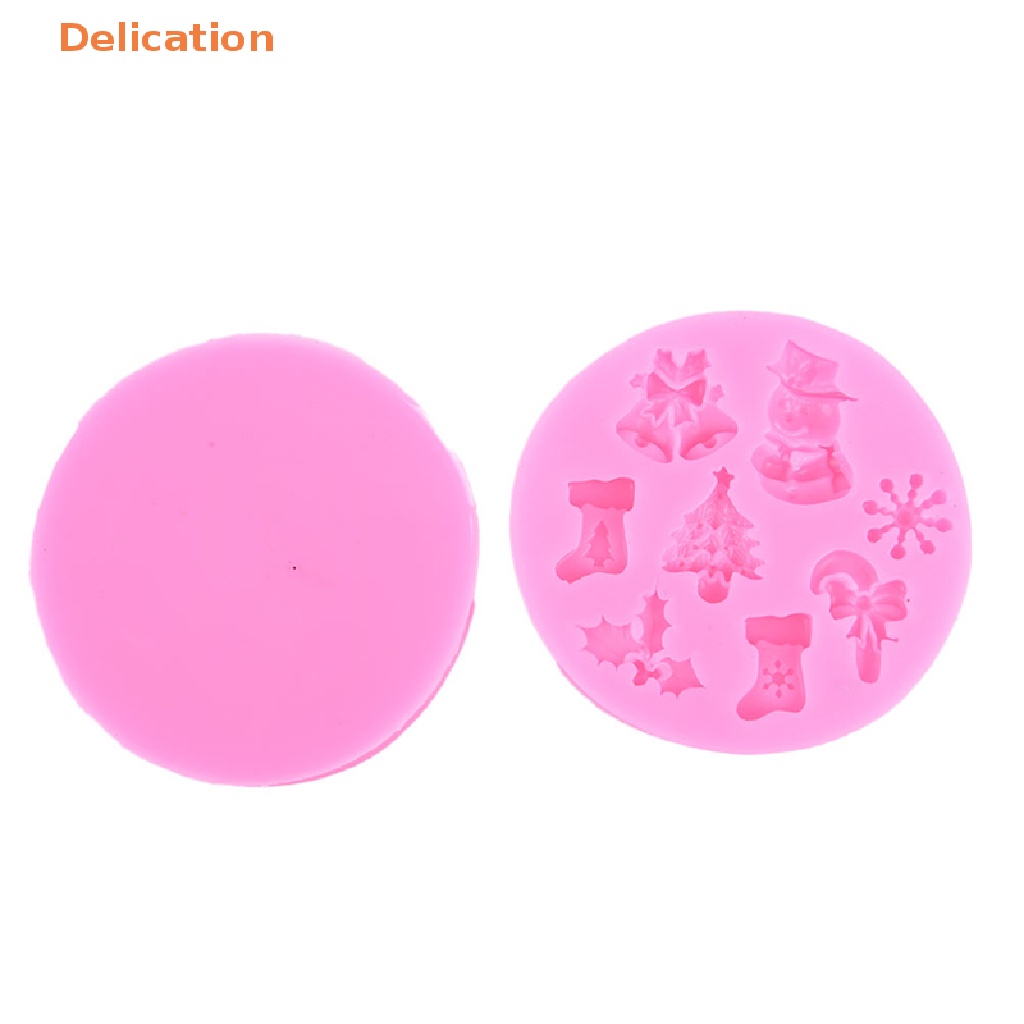 Khuôn Silicone Làm Bánh Kẹo Hình Người Tuyết Giáng Sinh