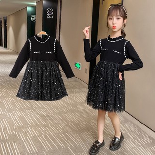 Váy thu đông cho bé gái lớn, size đại từ 4 - 14 tuổi, từ 15 - 45kg - kèm ảnh thật