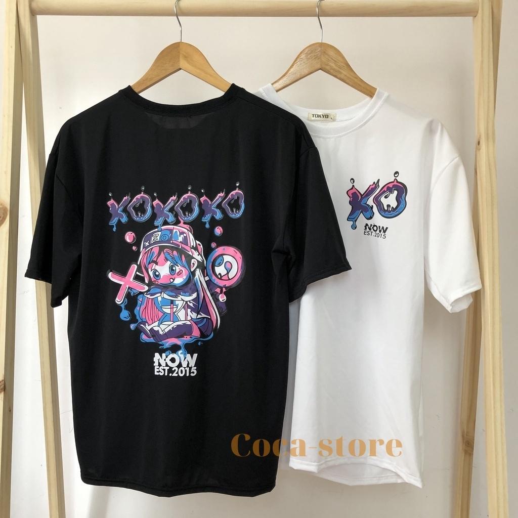 Áo Thun Unisex Nam Nữ Form Rộng Tay Lỡ Thời Trang Hàn Quốc XOXO, Áo Phông Nam Nữ From Rộng Đủ Size Từ 36 Đến 75kg
