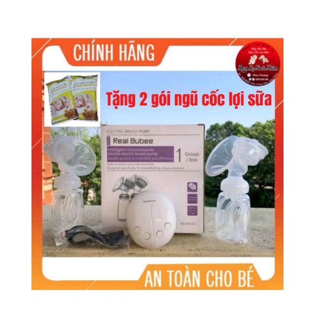 Máy hút sữa điện đôi RealBubee Chính Hãng