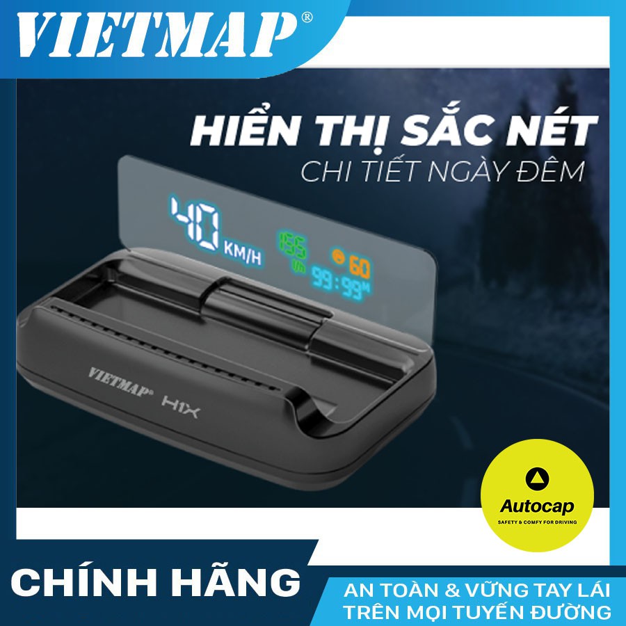 VIETMAP HUD H1X - Màn Hình Hiển Thị Thông Tin Xe Hơi