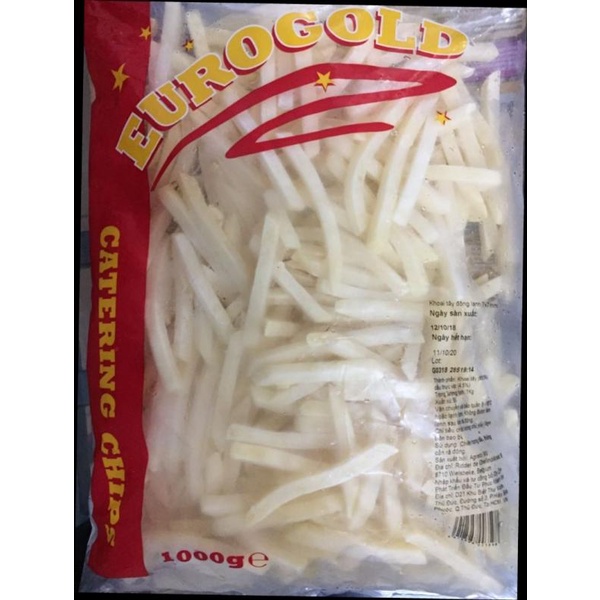[Mã GROXUAN1 giảm 8% đơn 150K] Khoai tây chiên nhập khẩu Bỉ EuroGold 1kg