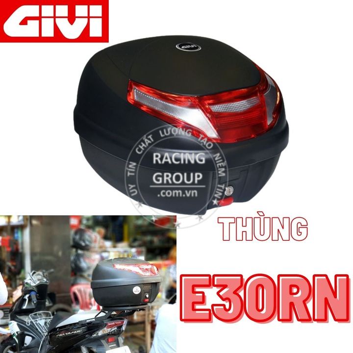 Thùng sau givi E30RN 30 lít tặng kèm đế hàng chính hãng bảo hành 2 năm