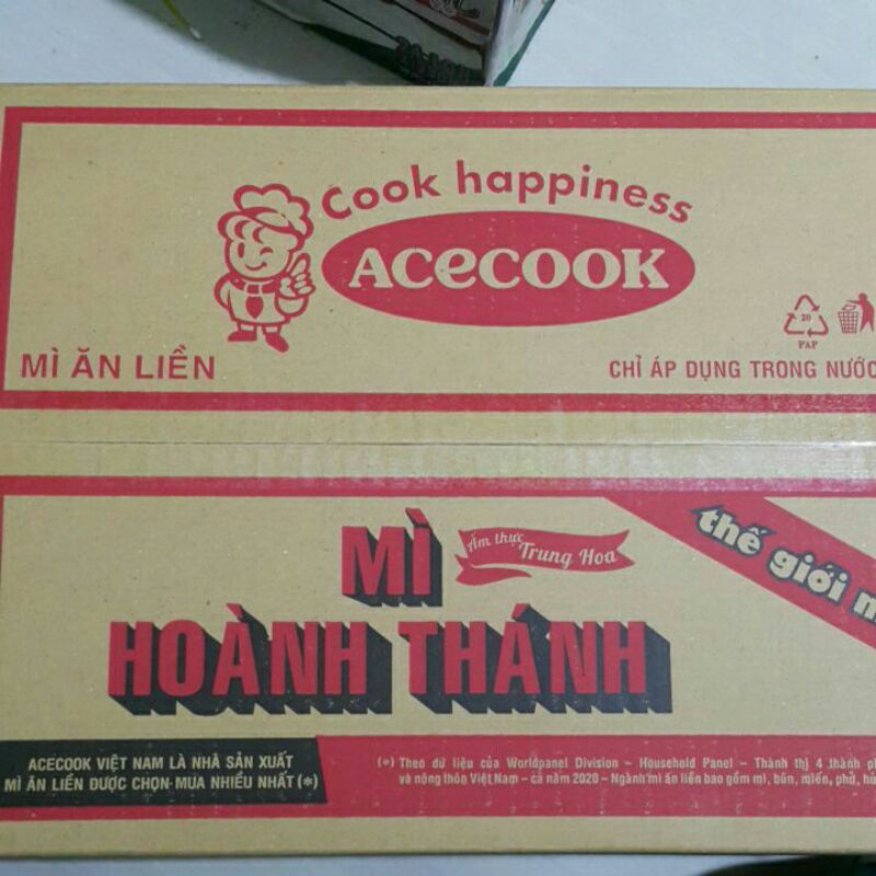 Thùng Mì Hoành Thánh 30 gói × 76g