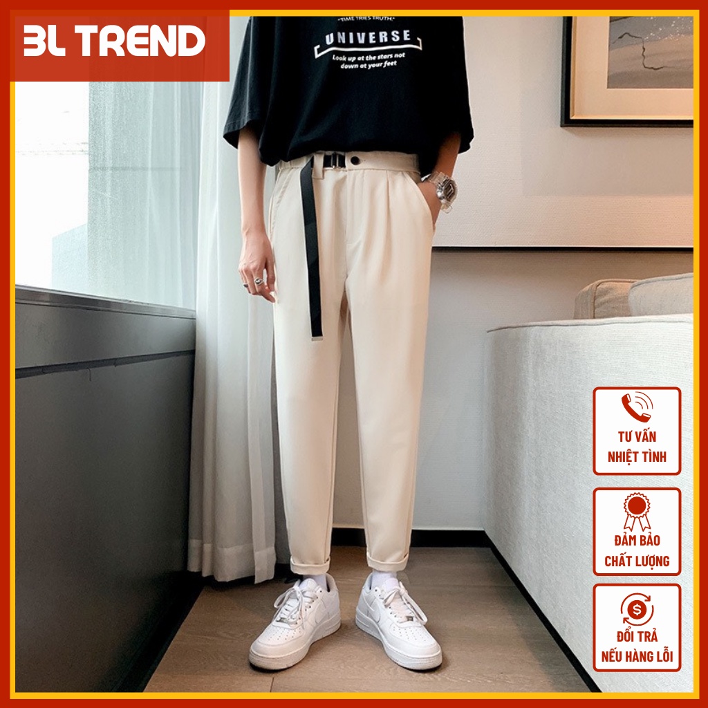 Quần baggy nam ống rộng ,Quần tây nam hàn quốc from rộng đep 3l trend