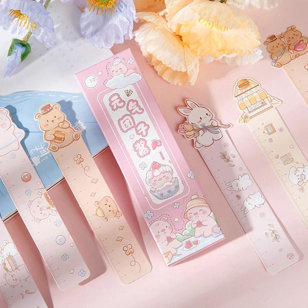 Thước Đánh Dấu Trang Sách Hình Động Vật Hoạt Hình Dễ Thương