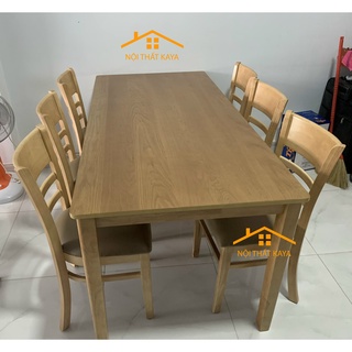 Set Bàn Ăn 6 Ghế Mostar (Tự Nhiên)