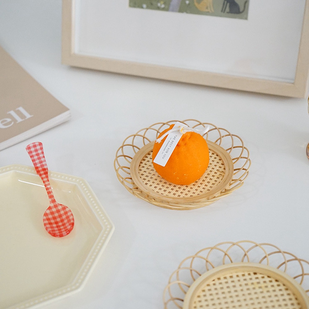 Đế lót ly Epoch bằng tre dệt tay dáng tròn phong cách Nhật Bản cao cấp tiện lợi