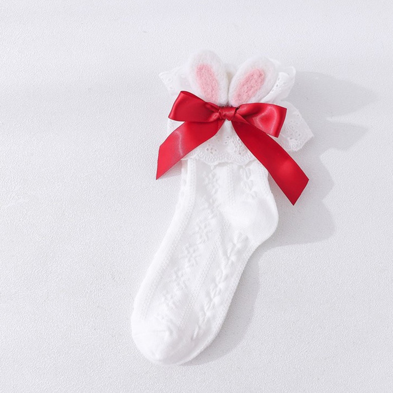 Youyo Vớ Lolita Mắt Cá Chân Phối Ren Đính Nơ Họa Tiết Hoa Ngọt Ngào Phong Cách Nhật Bản Cho Nữ