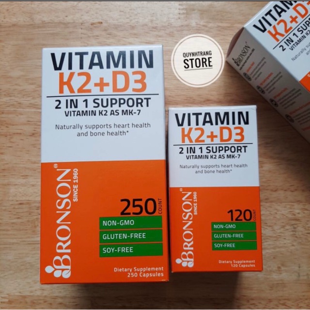 Vitamin K2 + D3 Bronson Mỹ