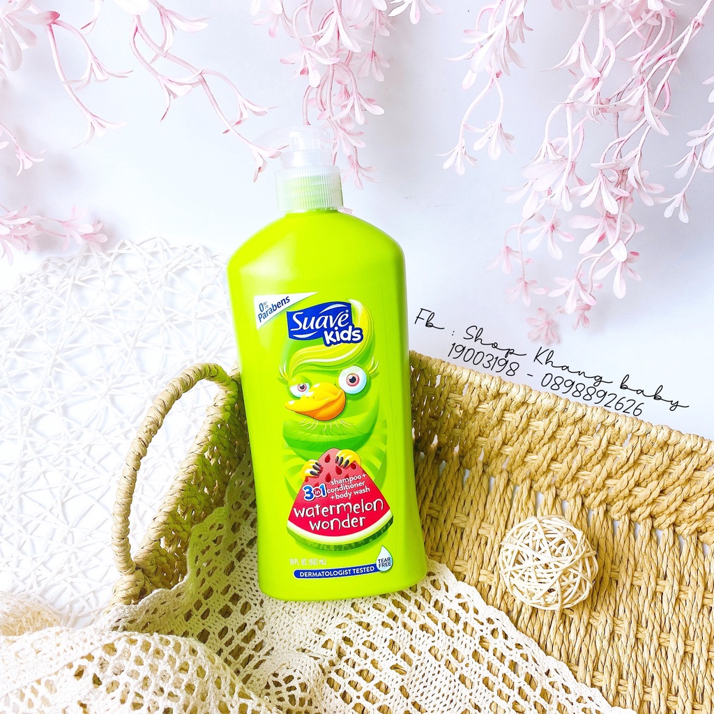 Sữa Tắm Suave Kids Gội Xả Cho Trẻ Em 500ml - Shop Khang Baby