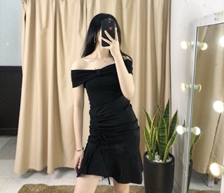 Áo nơ trễ vai