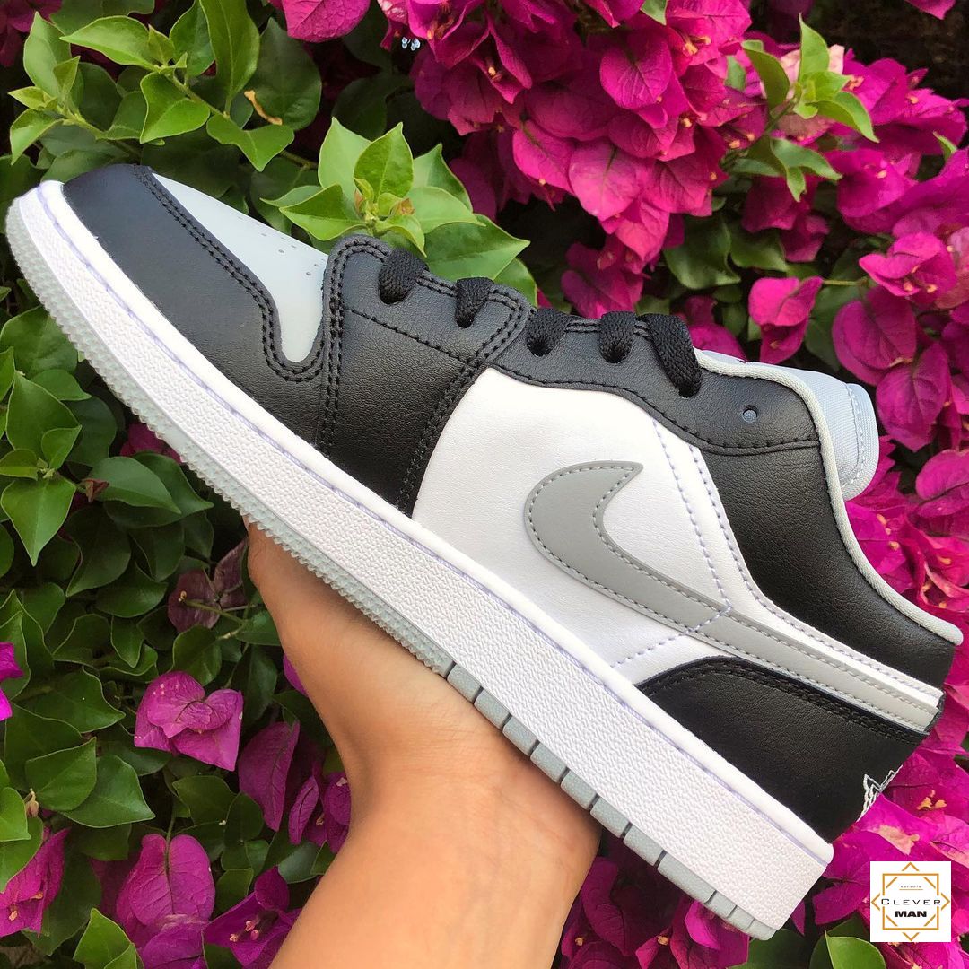 (FREESHIP+QUÀ) Giày thể thao AIR JORDAN 1 Low shadow thấp cổ màu đen xám