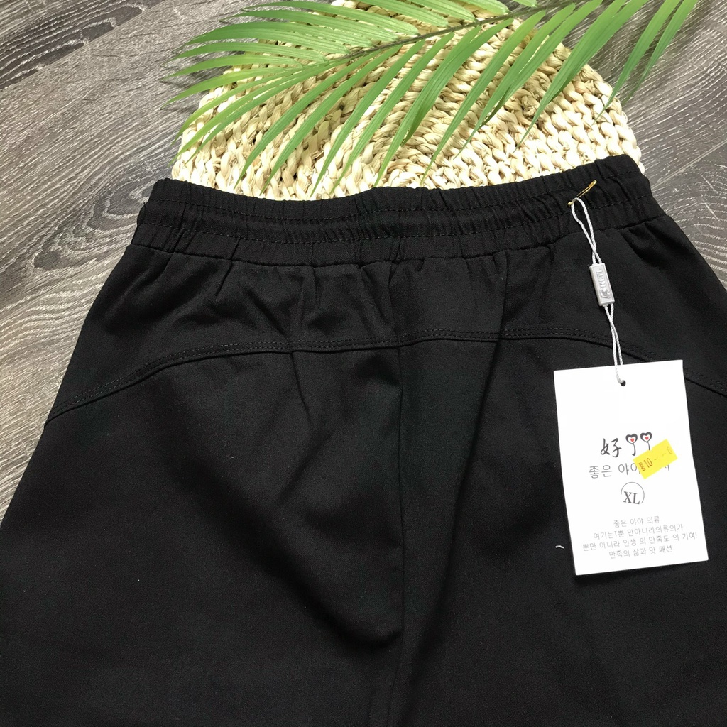 Quần jogger nữ trơn Homieyl cao cấp, quần thể thao nữ có dây rút màu đen chất Mỳ Hàn
