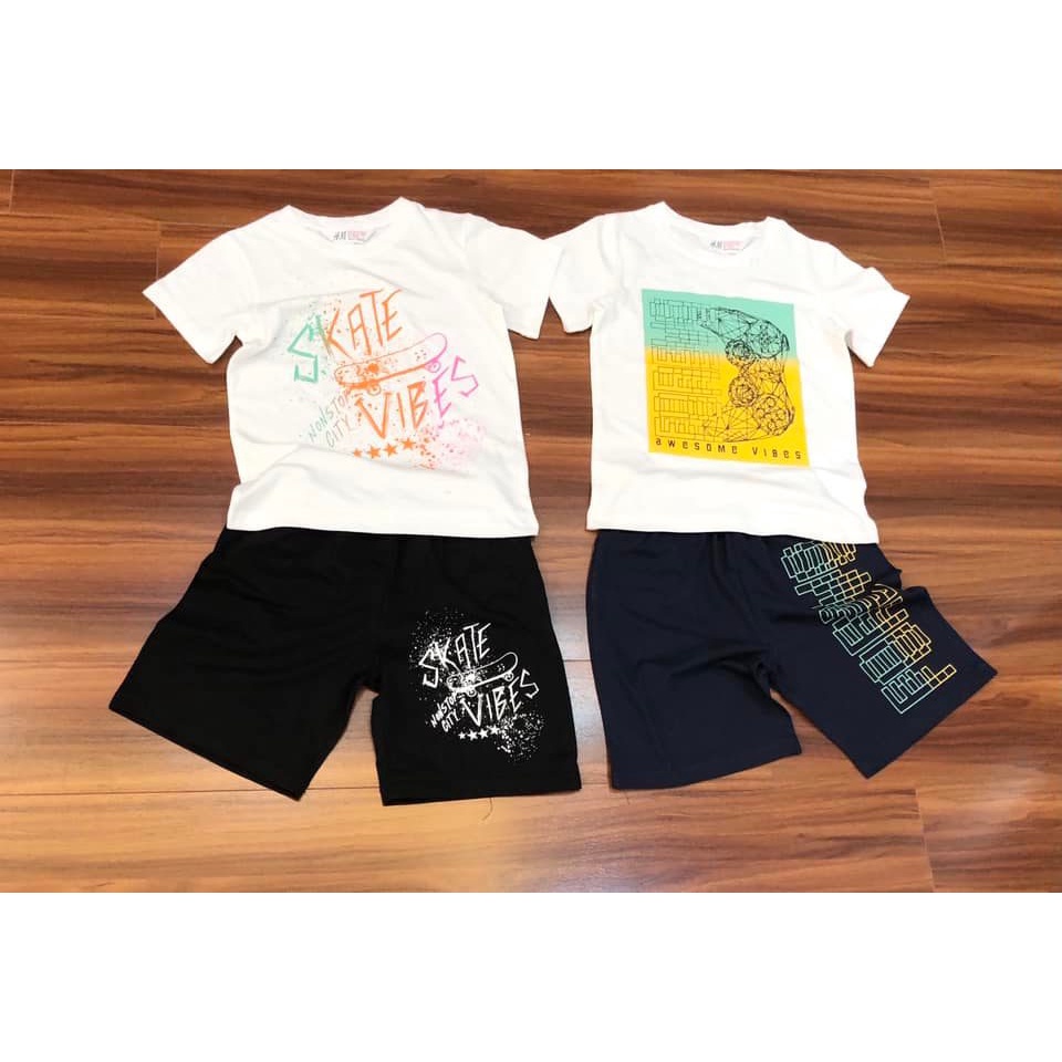 Bộ HM cotton bé trai size đại-HÀNG SALE KO ĐỔI TRẢ